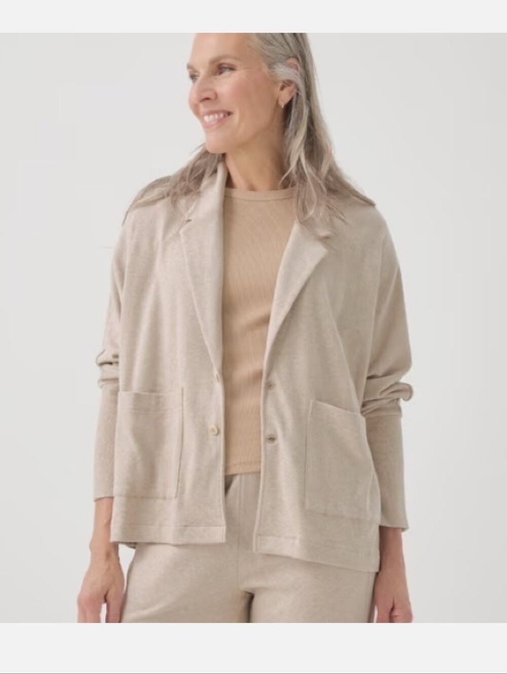 Pact Women's Organic Cotton Airplane Relaxed Blazer